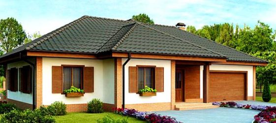 Einstöckiger Hausplan