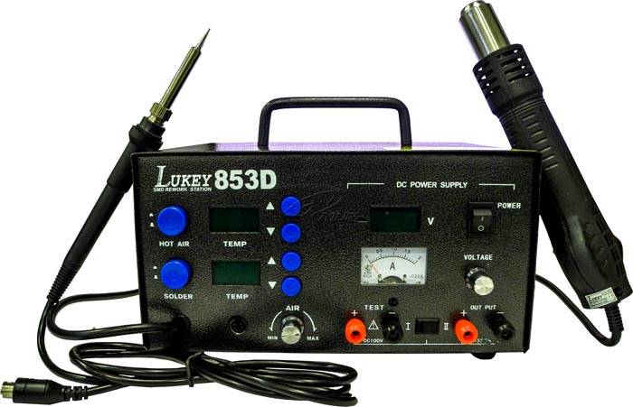 Σταθμός συγκόλλησης. Σε αυτό το εξειδικευμένο σύνολο εξοπλισμού, η μονάδα ελέγχου διατηρεί τη θερμοκρασία που ορίζει αυτόματα ο χρήστης.