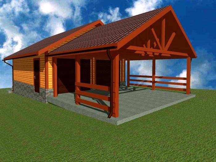 Sketch design for two cars with utility block, created in 3D format