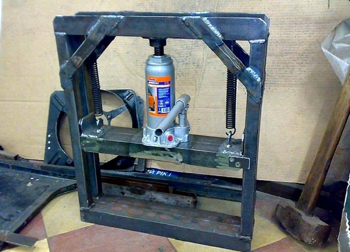 Ето как трябва да изглежда самоделната хидравлична преса.