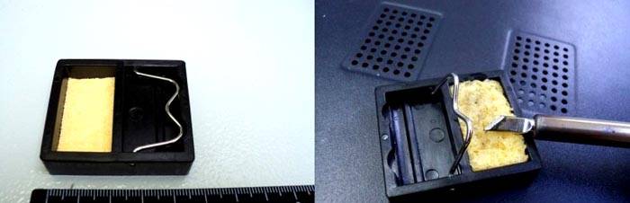 Αναδιπλούμενη βάση με σφουγγάρι καθαρισμού για κολλητήρι IC