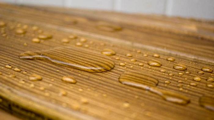 High-quality impregnation does not allow moisture to enter the structure of wood products
