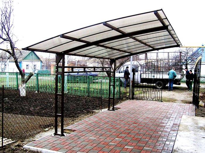 To save space, use a cantilever structure with one-sided support