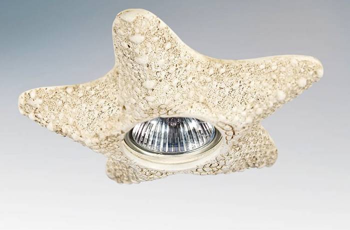 Source lumineuse unique avec finition décorative