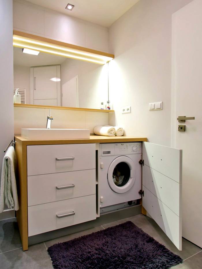 Για να μην χρειάζεται να σηκώσετε το νεροχύτη ψηλά, πρέπει να χρησιμοποιήσετε ένα χαμηλό πλυντήριο