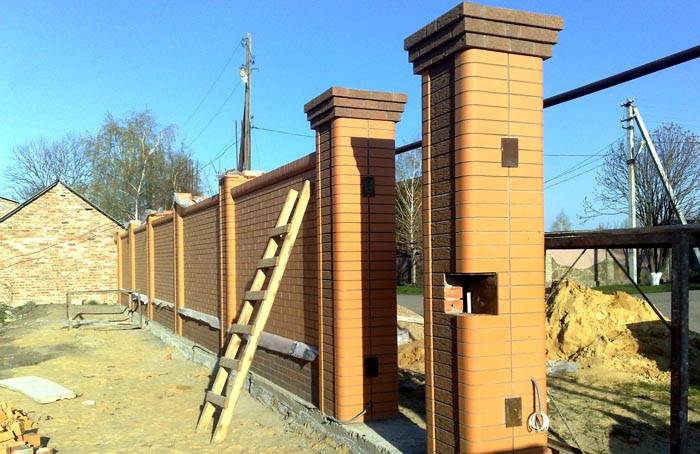 Σχεδόν τελειωμένο με τούβλα