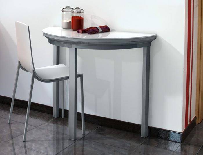 Small high-tech kitchen table