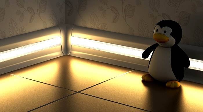 Saluran lutsinar membolehkan anda membuat pencahayaan yang tidak biasa