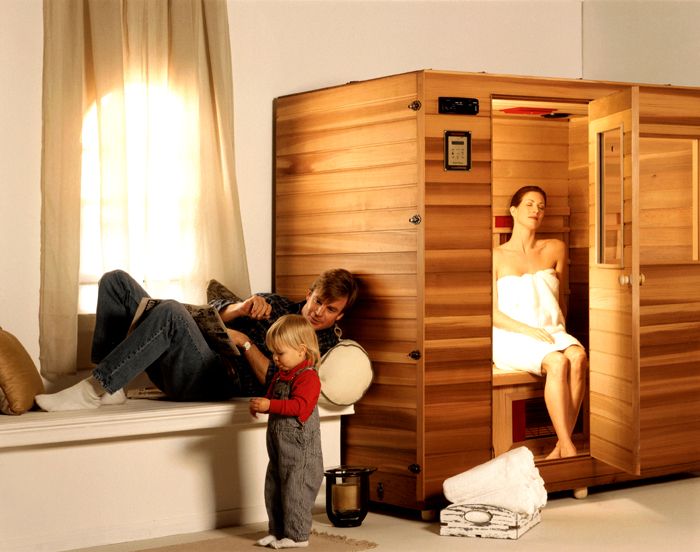 Crianças na sauna devem estar com adultos