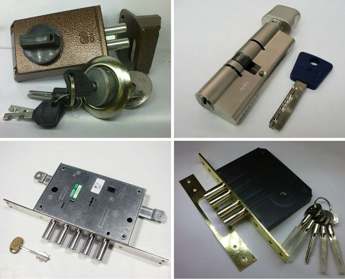 لزيادة مستوى الأمان ضد السطو ، يوصي الخبراء بتثبيت مجموعات مختلفة من الآليات السرية (أسطوانة الرافعة ، إلخ)