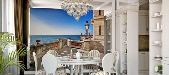 วอลล์เปเปอร์สำหรับห้องครัว: รูปภาพของความคิดที่ทันสมัย ​​2017-2018