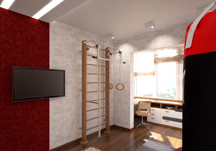 The whole kit takes up little space and can be installed in a small room or even in a hallway