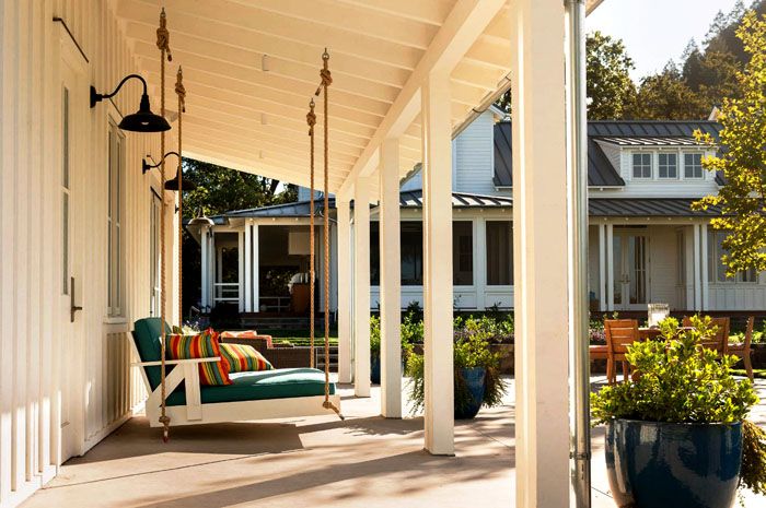 Релакс зона с висяща люлка