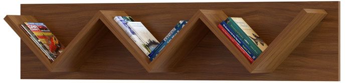 Das ursprüngliche Design von diametralen Regalen, die jeden Raum schmücken