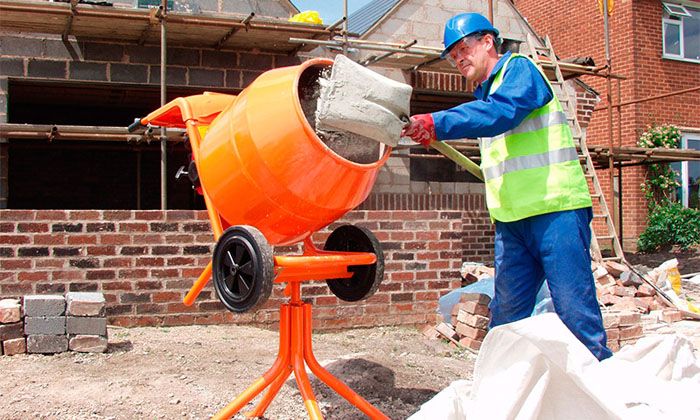 Vorbereitung der Betonmischung