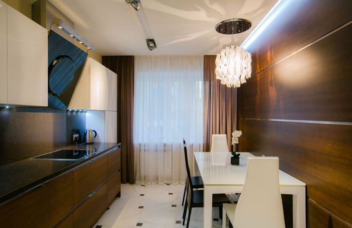 Gerade auf den Boden geschnitten für ein modernes Interieur