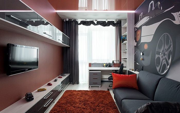 Wohnzimmer im Hightech-Stil