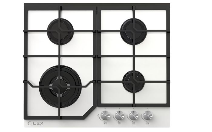 تبدو أجهزة الزجاج الأبيض أنيقة في المطبخ