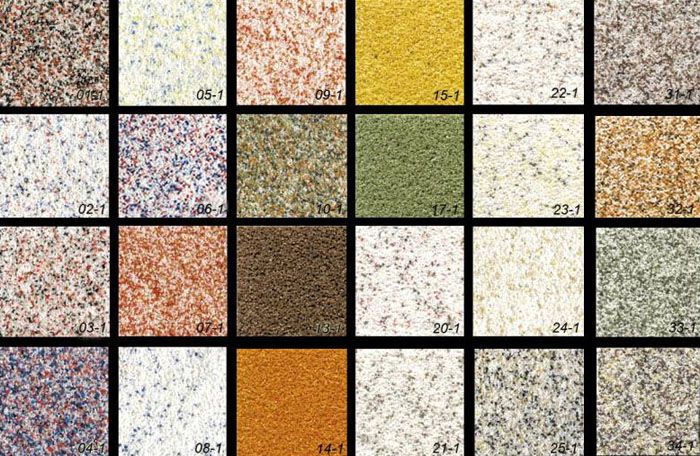 Die Farbpalette des Materials ist vielfältig
