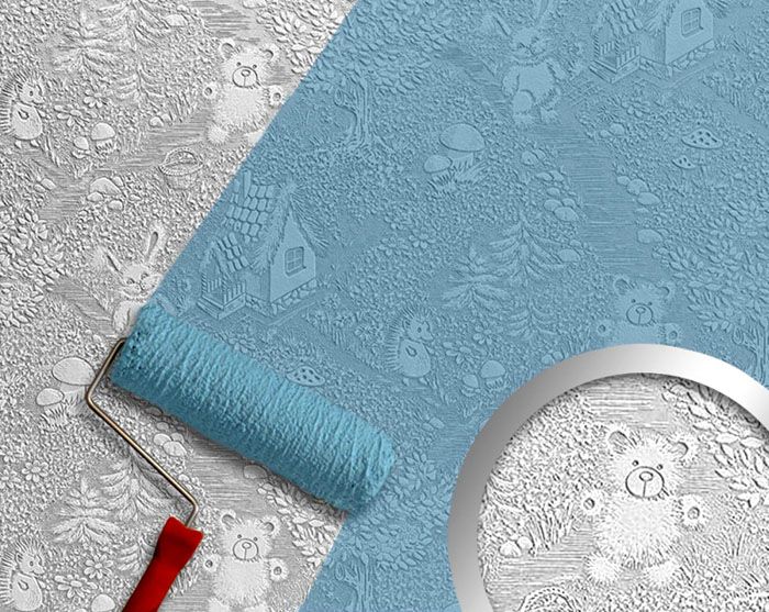 Структурни тапети за детската стая