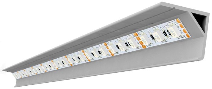 Verwendung eines Gebäudekunststoffprofils zur Montage des LED-Streifens