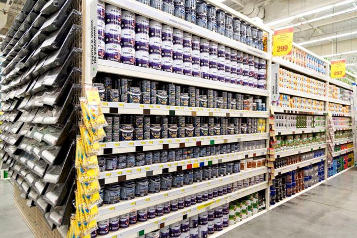 Dans les grandes chaînes de vente au détail, vous pouvez toujours trouver le matériau de construction nécessaire