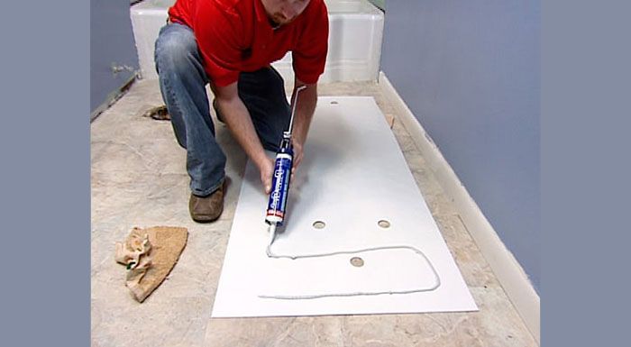 การติดตั้งโดยใช้กาว