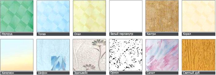 การออกแบบแต่ละประเภทได้รับการกำหนดชื่อเฉพาะซึ่งช่วยลดความยุ่งยากในการค้นหาซีรี่ส์ที่ต้องการ