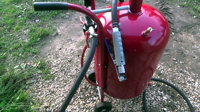 How to make sandblasting with your own hands: video