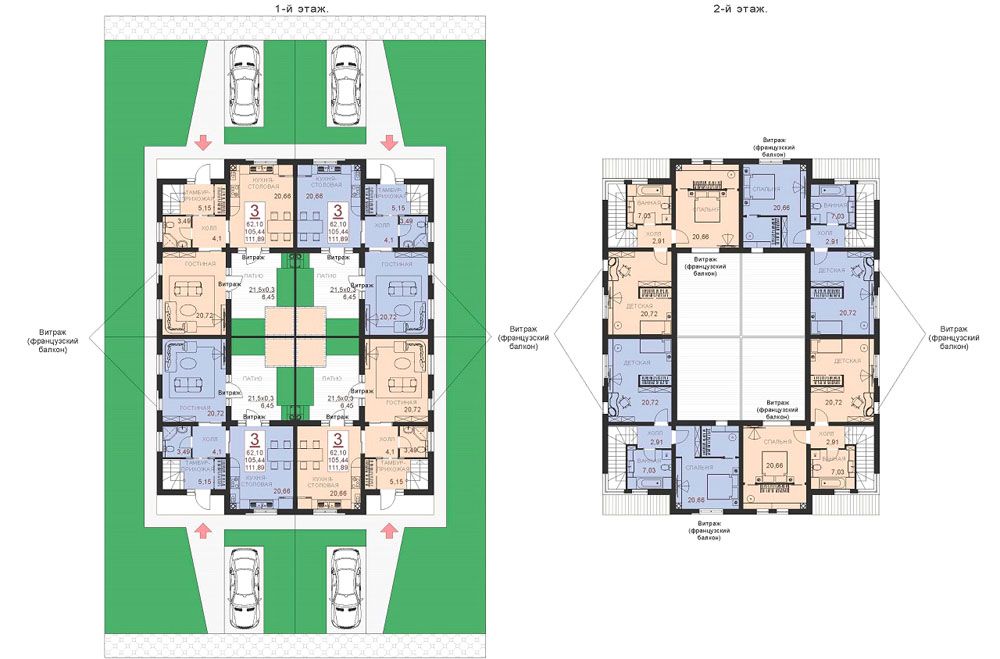 รูปแบบบ้านสี่เหลี่ยม