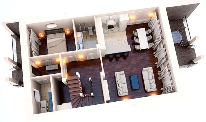 ที่น่าประทับใจที่สุดคือโครงการบ้านในรูปแบบ 3 มิติ