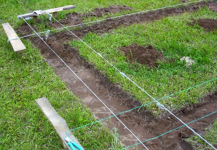 ก่อนเริ่มงานอย่าขี้เกียจทำเครื่องหมายด้วยหมุดและเชือก