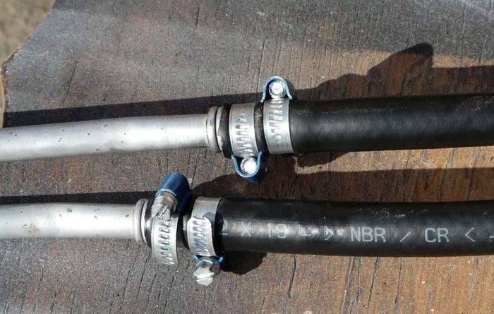 Свързване на маркучи за високо налягане с помощта на модел на червячна предавка