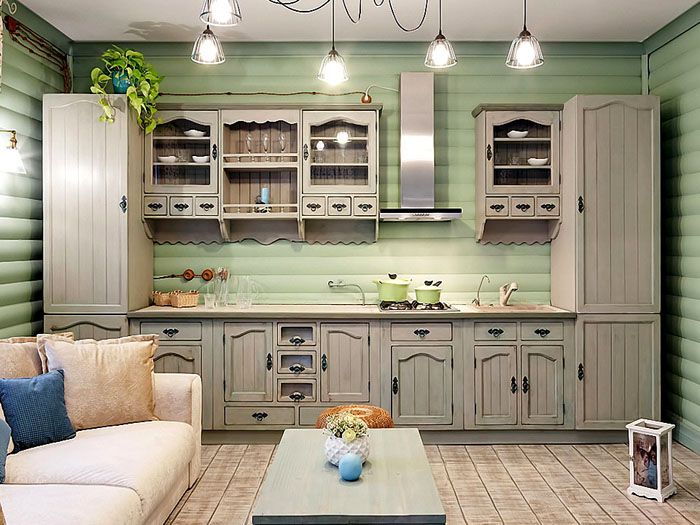 โทนสีพิสตาชิโอที่สว่างกว่าถูกนำไปใช้กับผนัง