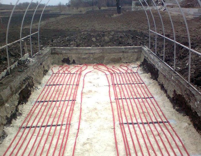 You can raise the soil temperature using the standard underfloor heating scheme