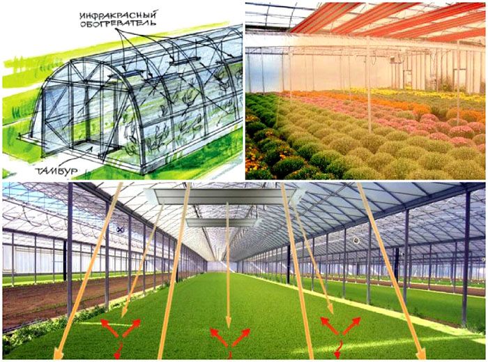 To determine the height, the height of the suspension of the infrared heater will be important.