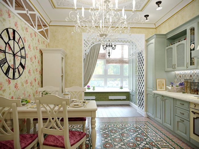 รูปแบบวอลล์เปเปอร์ถูกเลือกตามหลักการทั่วไปของสไตล์