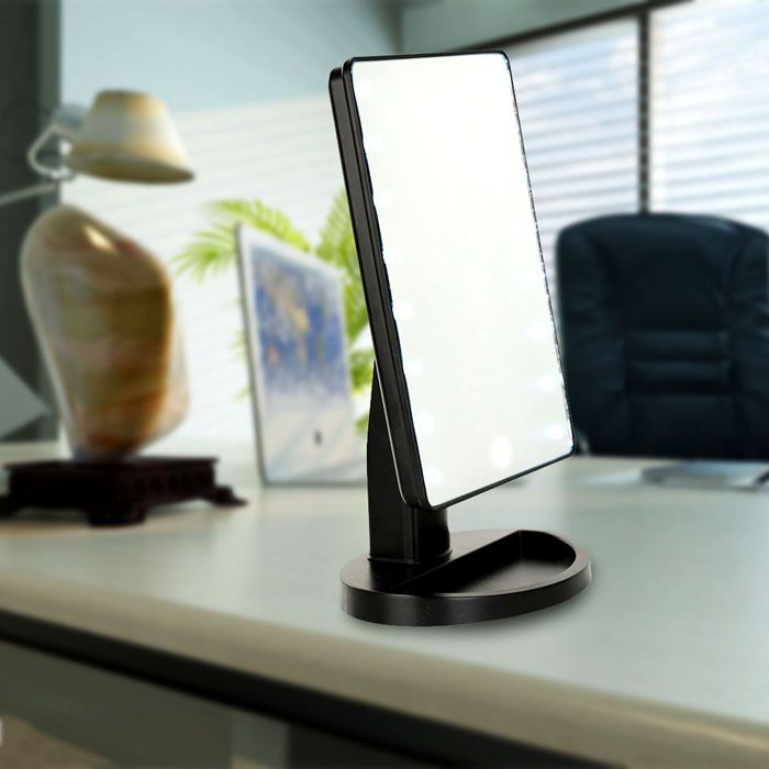 You can put a mirror on a comfortable table, turning part of the room into a boudoir