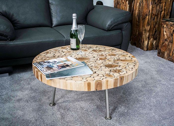 Outra opção interessante para usar cortes de madeira