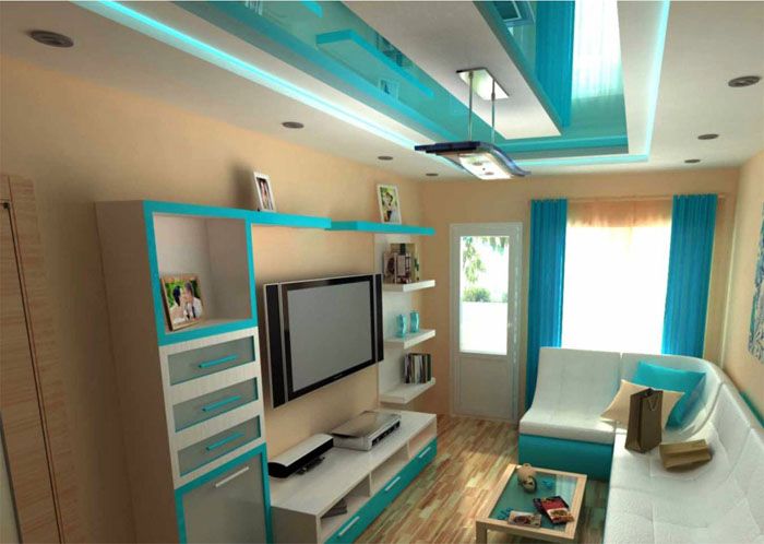 Тонът на тавана съвпада идеално с централния тон на интериора