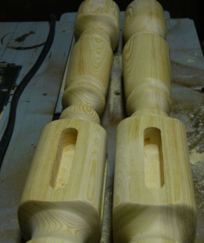 O entalhe curvo requer um torno