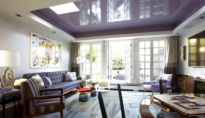 Матов или гланцов таван може да бъде бял, кремав, бежов, светлокафяв, светложълт, лавандулов