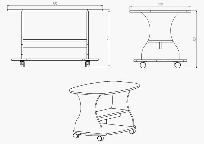 Em duas projeções, você pode ver todo o produto