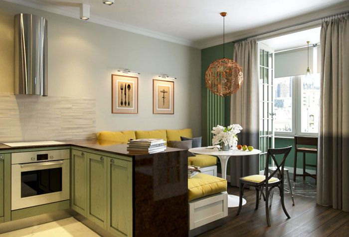 Separate areas can be separated by closing partitions