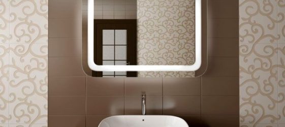 Cermin bilik mandi yang diterangi