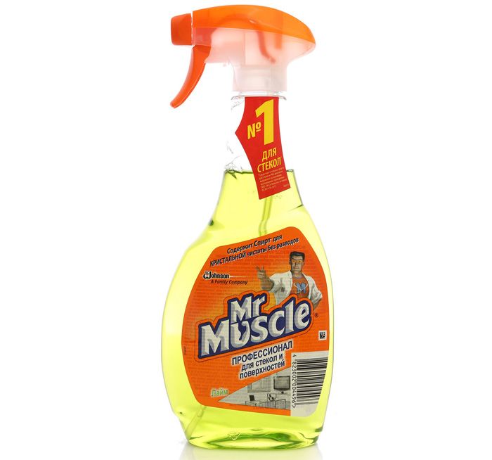 Mister Muscle is quite good at removing dirt from adhesive tape