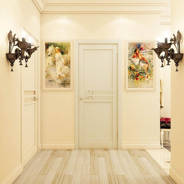 In order not to make the room just creamy or impersonal, it is worth including metal or wooden objects in the design