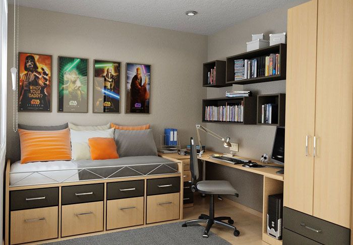 Conception de la chambre pour un adolescent