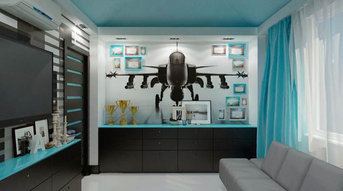 Sur la photo, une chambre pour un adolescent: sans fioritures