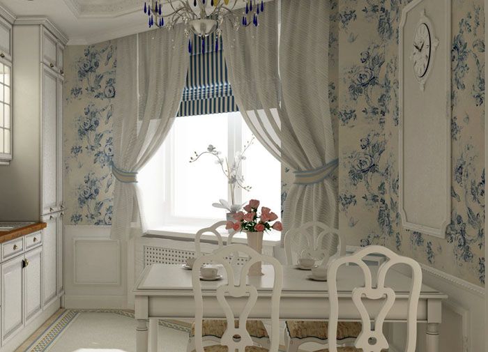 The traditional combination of white-blue and blue tones in any variation
